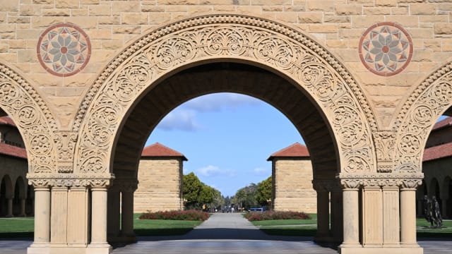 A view of the Stanford University Main Quad in Stanford, California, on Nov. 7, 2023. 