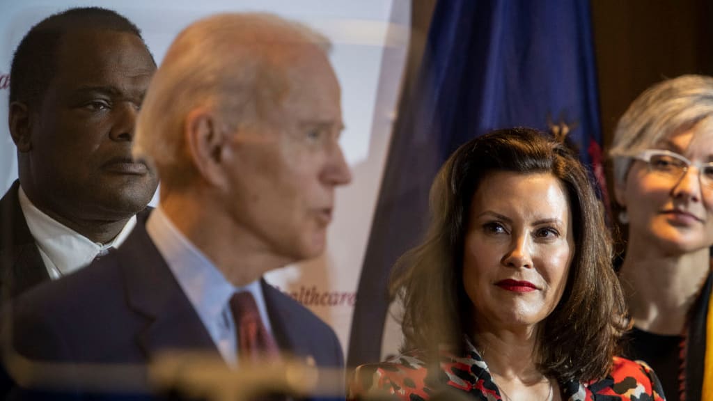 Whitmer criticizes leaked statement by rival that she said Biden would lose Michigan