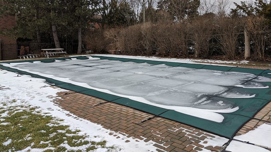 A swimming pool cover