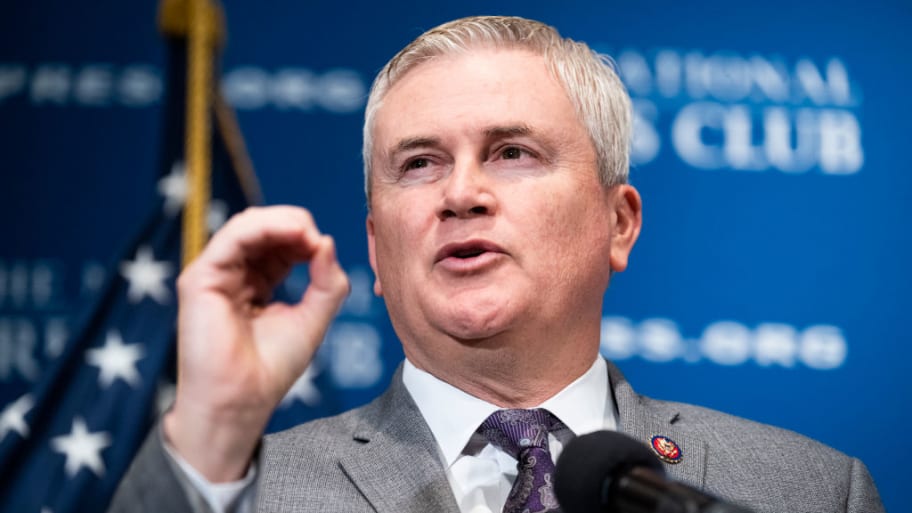 Rep. James Comer, R-Ky., chairman of the House Oversight Committee, speaks during a National Press Club Headliners Newsmaker program about the committees agenda. 