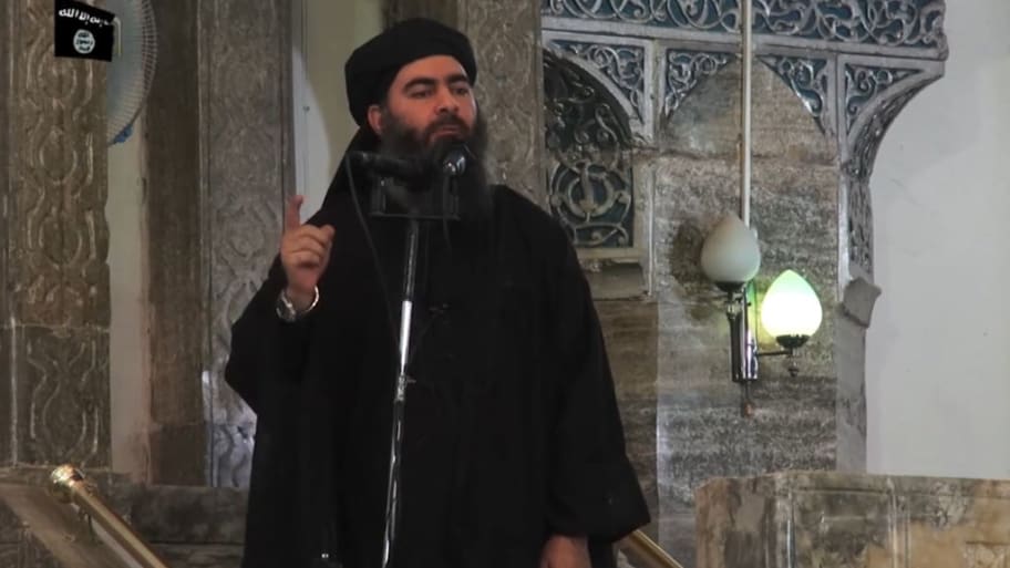 The leader of the Islamic State (IS) jihadist group, Abu Bakr al-Baghdadi, aka Caliph Ibrahim.