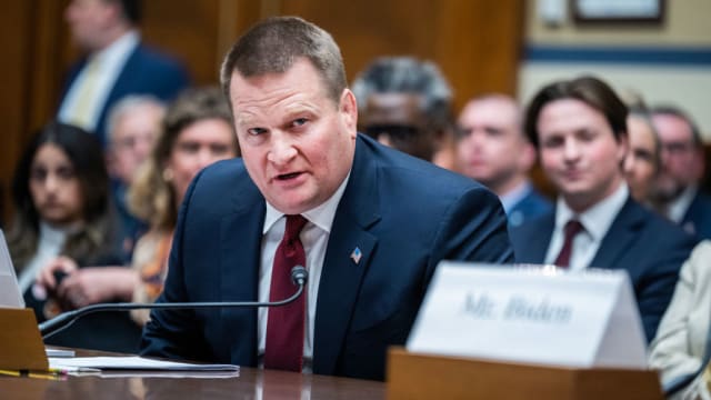 Tony Bobulinski, a former associate of Hunter Biden, testifies during the House Oversight and Accountability Committee hearing.