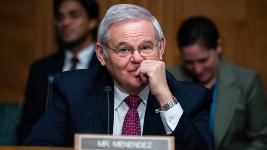 Sen. Bob Menendez, D-N.J.,  attends the Senate Banking, Housing and Urban Affairs Committee hearing on Thursday, March 7, 2024.
