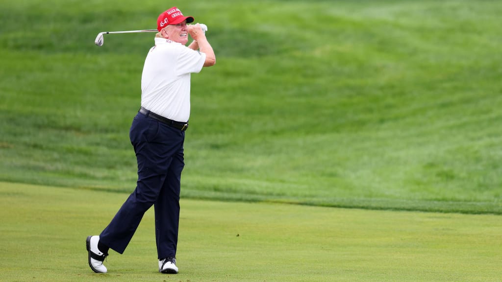 Donald Trump trolled Joe Biden with golf clips after the presidential debate.
