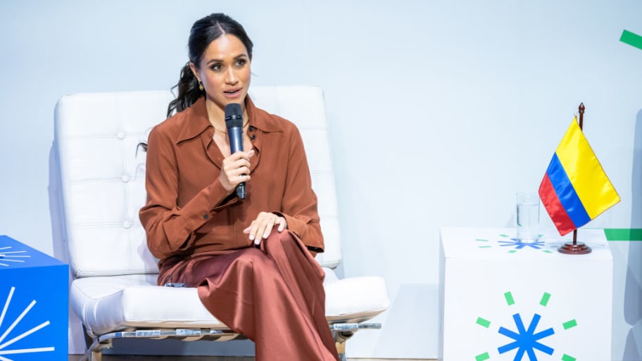 Meghan, Duchess of Sussex, speaks onstage at EAN University.