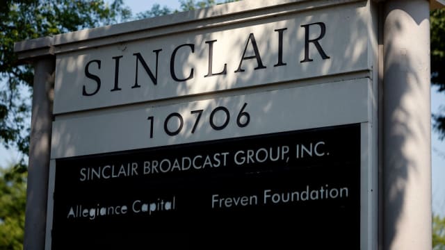 Sign for Sinclar Broadcast Group