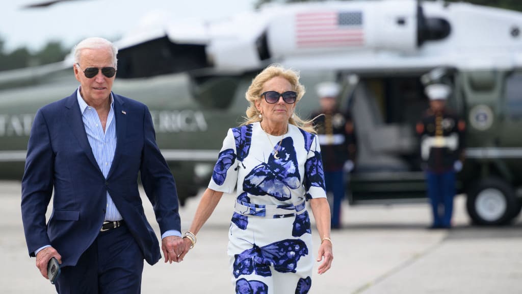 First Lady Jill Biden said Joe Biden will continue to fight in a comment to Vogue for her August cover story.