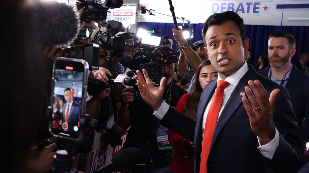 Conservative Clout-Hounds Loved Vivek Ramaswamy’s GOP Debate Performance