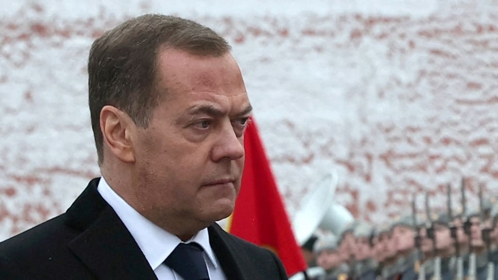 Dmitry Medvedev unveils a map with new Russian borders in his anti-Ukraine book