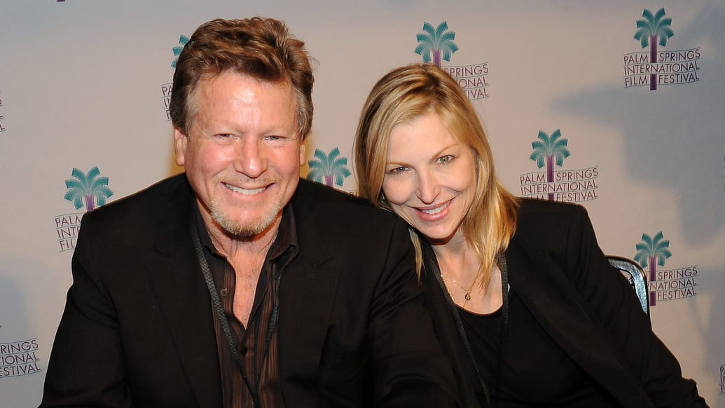 Tatum O'Neal alongside her father Ryan O'Neal at a Paper Moon screening in Palm Springs, California.