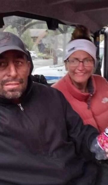 Jonas Bare and Cynthia Hovsepian after being rescued in the Alaska wilderness.