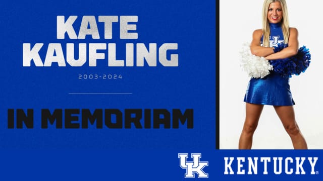 The University of Kentucky shared this tribute to Kate Kaufling