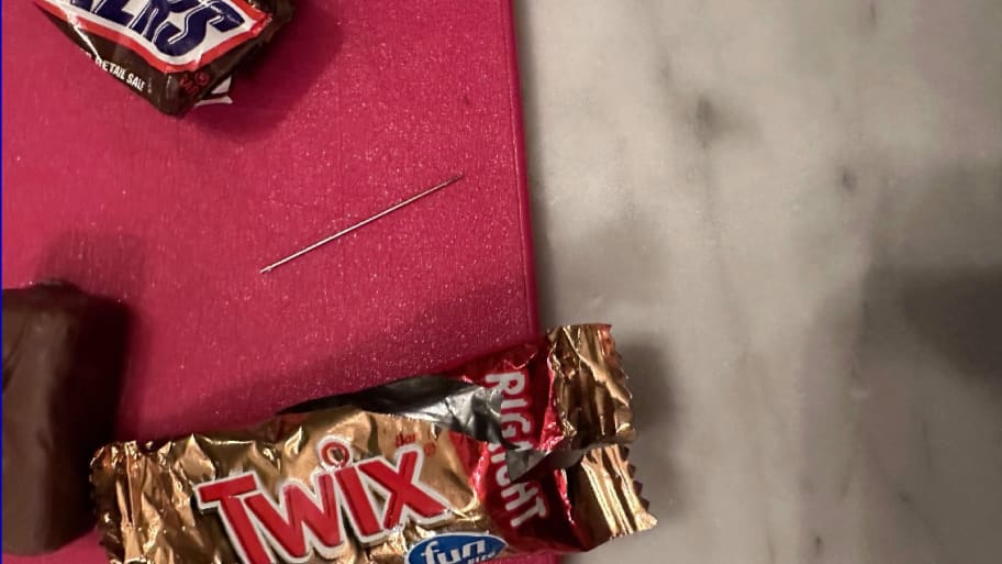 A needle found in a trick-or-treater’s Halloween candy