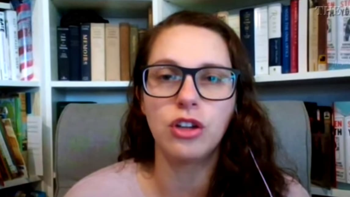 Conservative author freezes all when pressed to define ‘wake up’