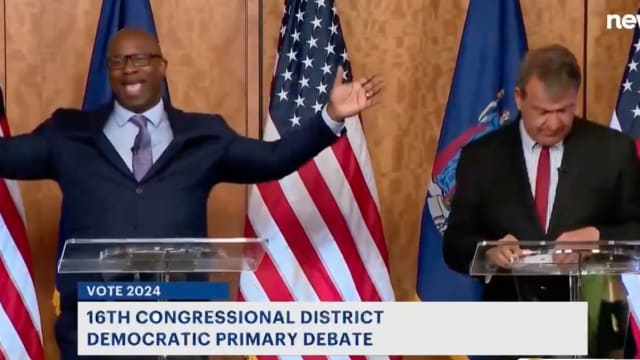  Democratic primary debate Monday between incumbent Rep. Jamaal Bowman (D-NY) and Westchester County Executive George Latimer