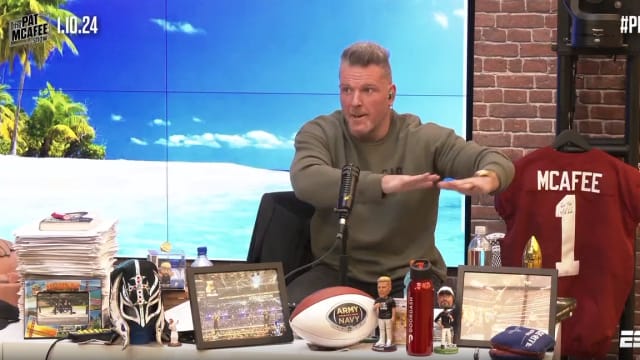 Pat McAfee discusses Aaron Rodgers on his show.