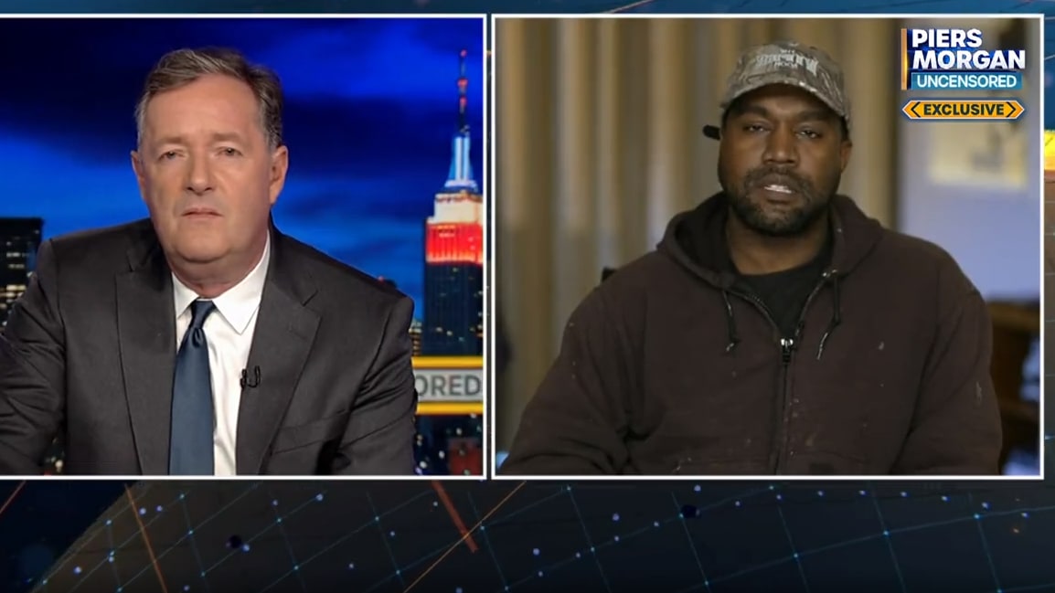 Kanye West Offers Bullshit, Half-Assed Apology to Piers Morgan Over His Antisemitism
