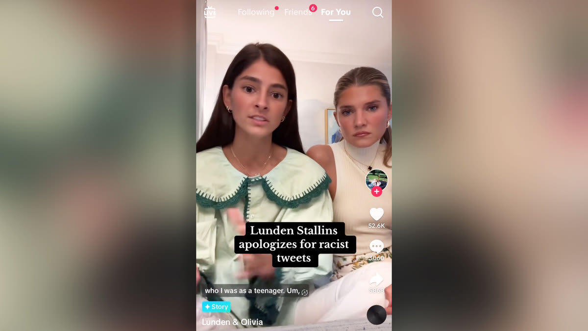 Social media influencer Lunden Stallings issues apology on TikTok with wife.