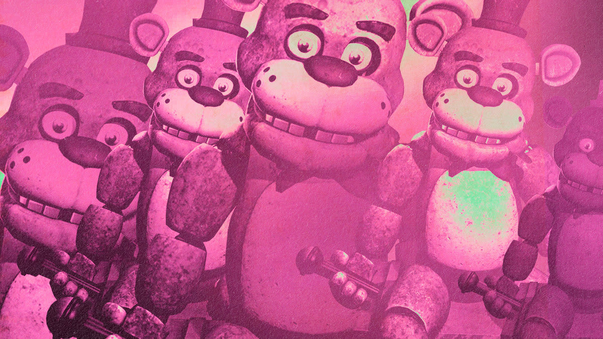 A photo illustration of Five Nights at Freddy’s