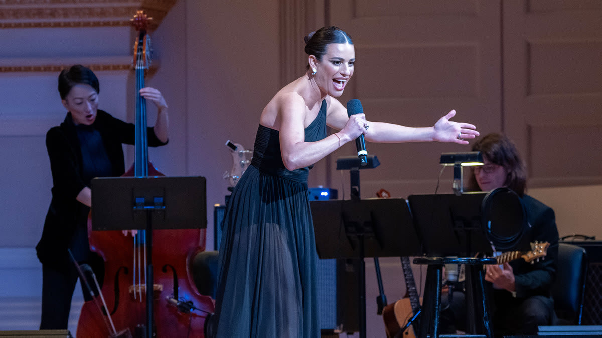 Lea Michele performs at Carnegie Hall