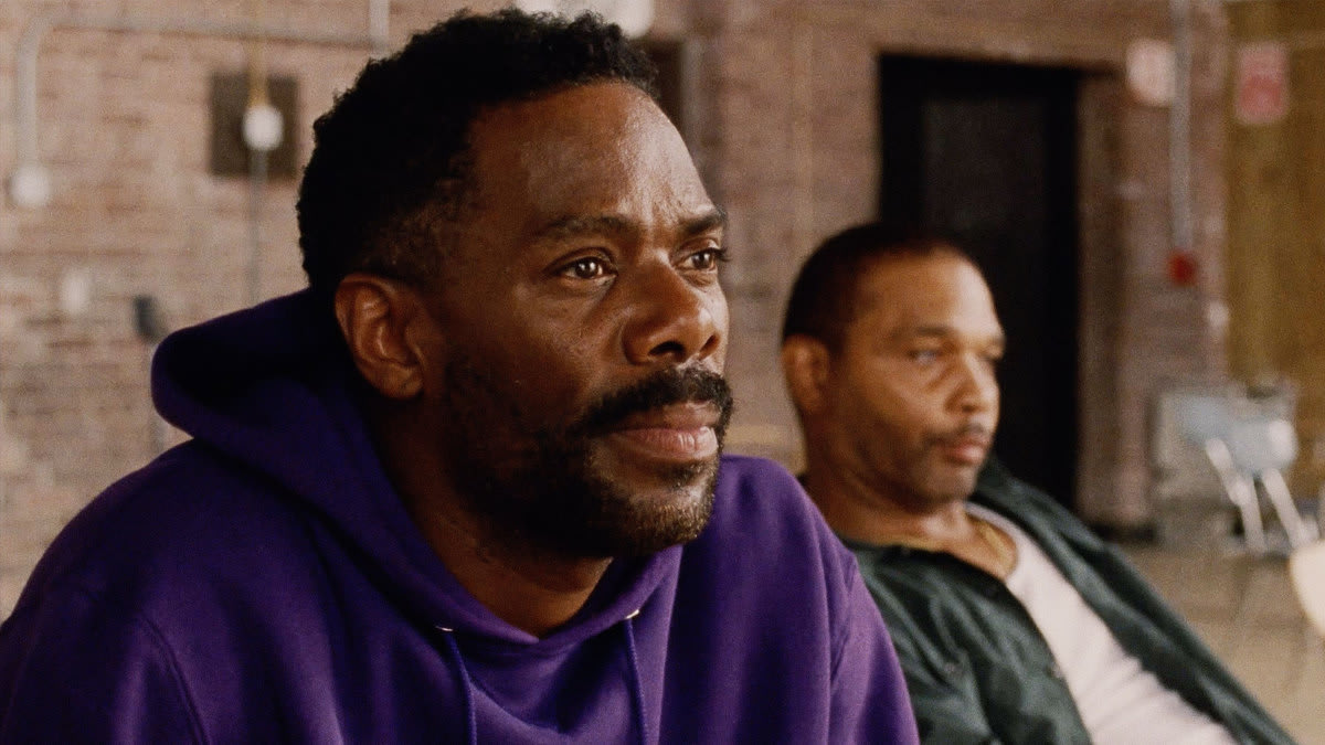 A film still including Colman Domingo, Clarence Maclin in the film Sing Sing