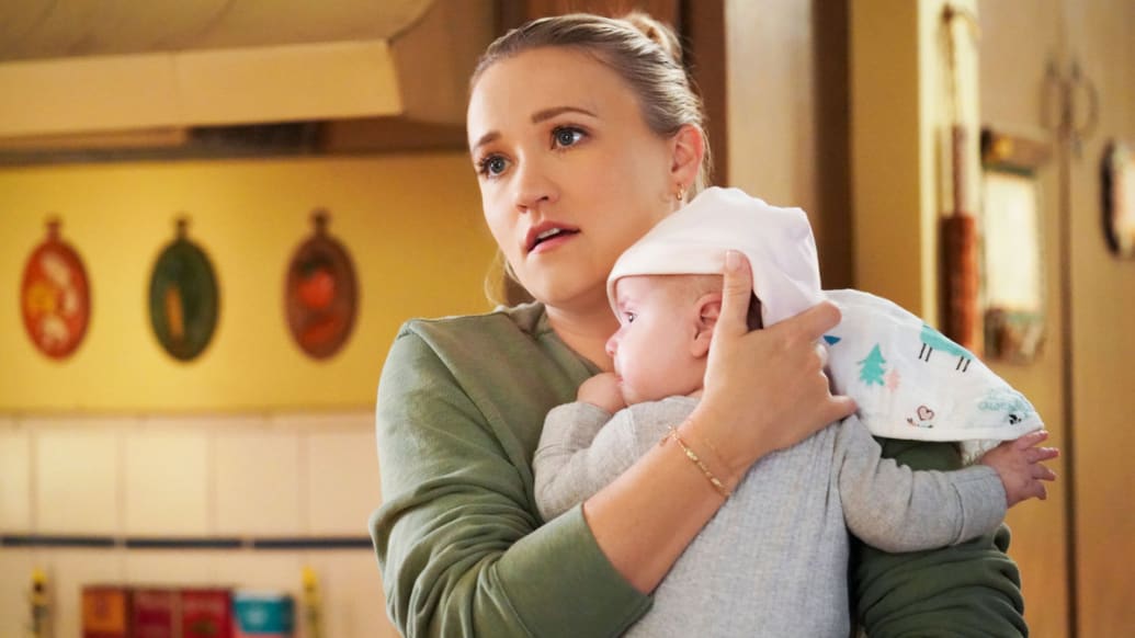 photo including Emily Osment as Mandy McAllister in the series Young Sheldon on CBS