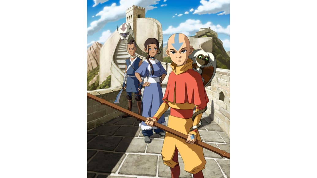 A photo including a still from the original series Avatar: The Last Airbender directed by Giancarlo Volpe