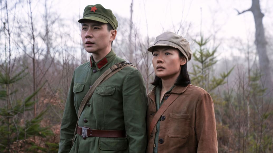 Yu Guming as Yang Weining, Zine Tseng as Young Ye Wenjie in the series 3 Body Problem on Netflix