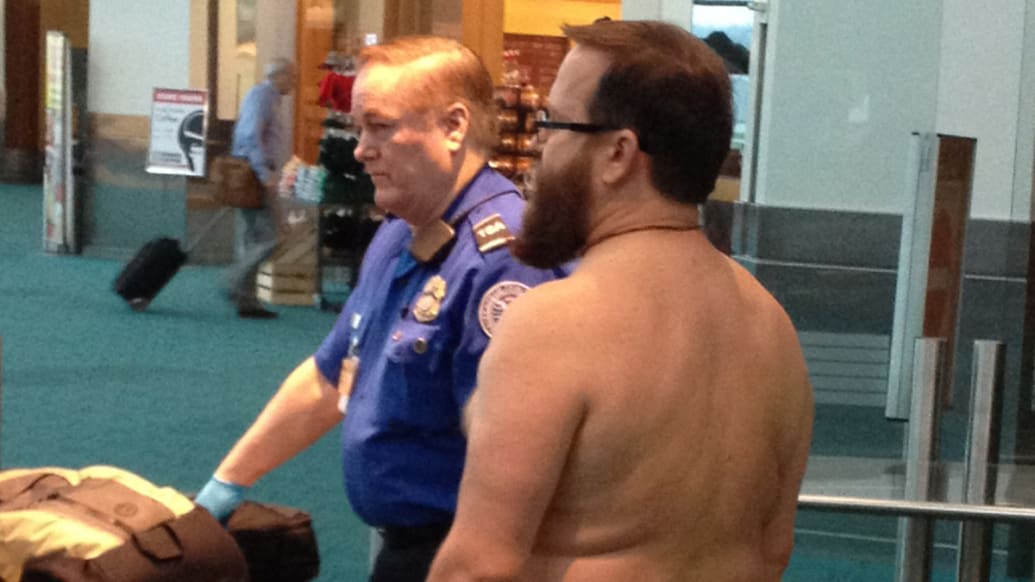 Mans Airport Strip Meant to Highlight Intrusive and Ineffective TSA Security picture