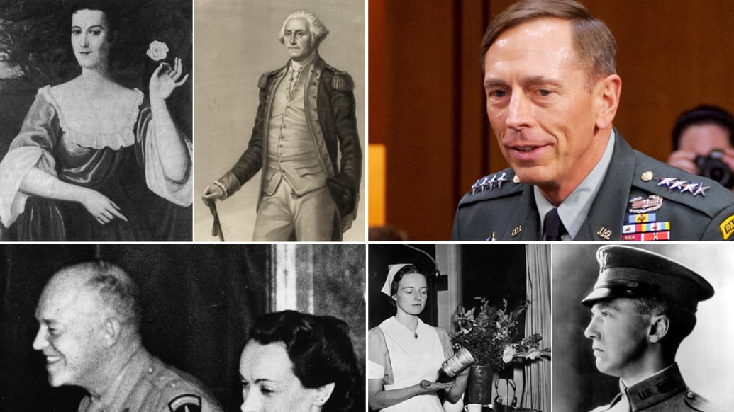 Eight Famous Military Affairs, From Petraeus to Washington
