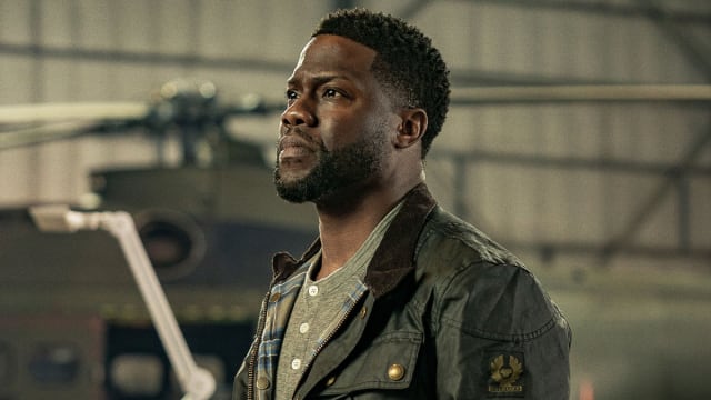 A photo including Kevin Hart from the film Lift on Netflix