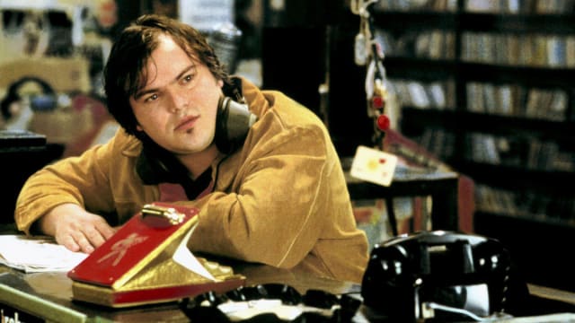A photo including Jack Black in the film High Fidelity
