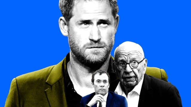 Prince Harry, Rupert Murdoch, and Will Lewis.
