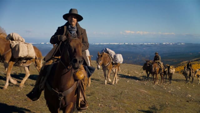 A photo still of Kevin Costner in 'The Horizon'