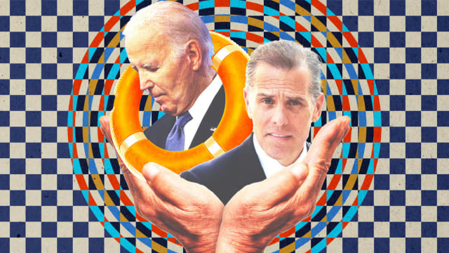An illustration of Joe Biden and Hunter Biden