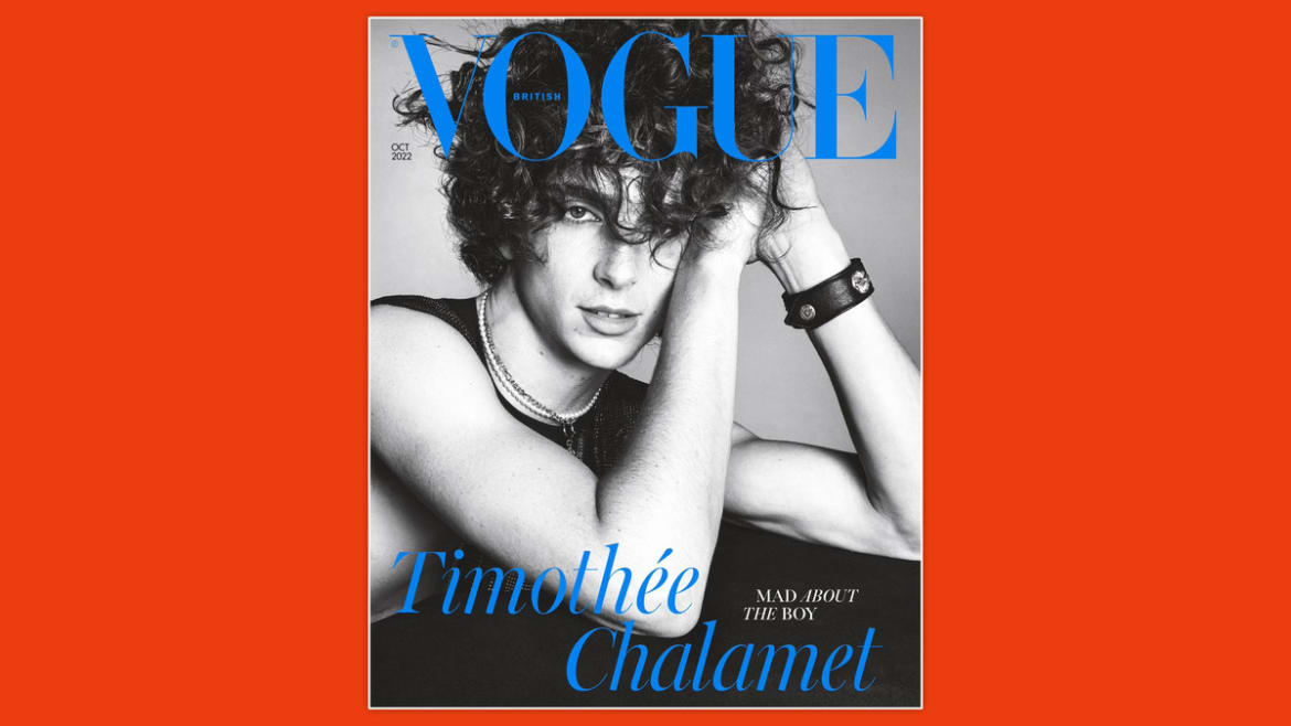 Timothée Chalamet Is First Man to Appear Solo on ‘British Vogue’ Cover