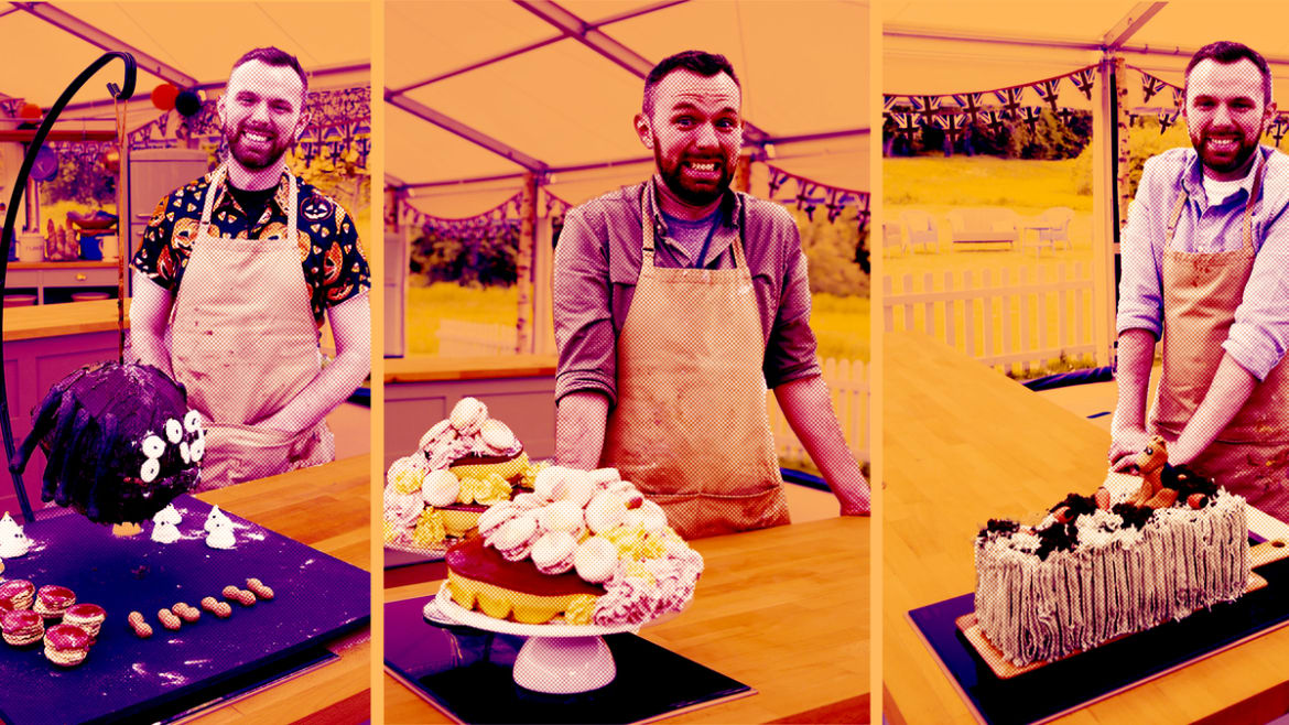 ‘The Great British Baking Show’: Kevin Had the Most Iconically Ridiculous Bakes of All Time