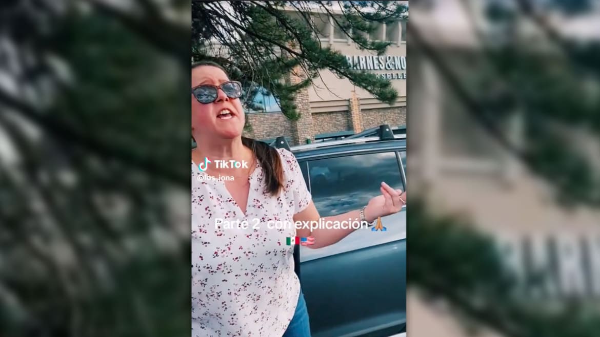 Enraged Karen’s Racist Car Park Meltdown Goes Viral