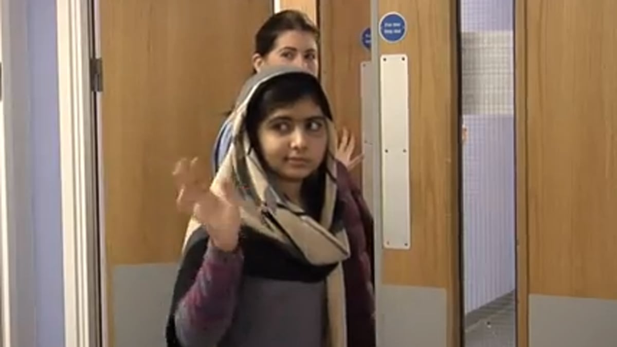 Malala Leaves Hospital 7107