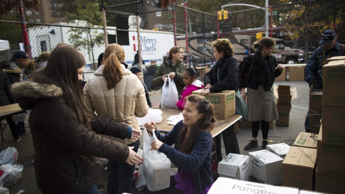 Occupy Wall Street Takes On Hurricane Sandy Relief Efforts