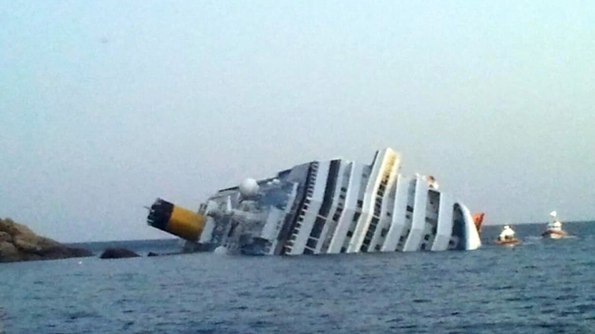 cruise ship runs aground captain arrested