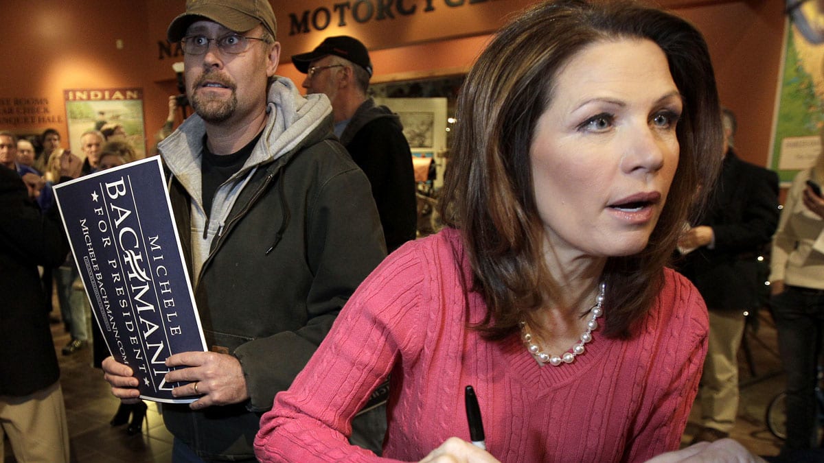 Michele Bachmann Smiles Through