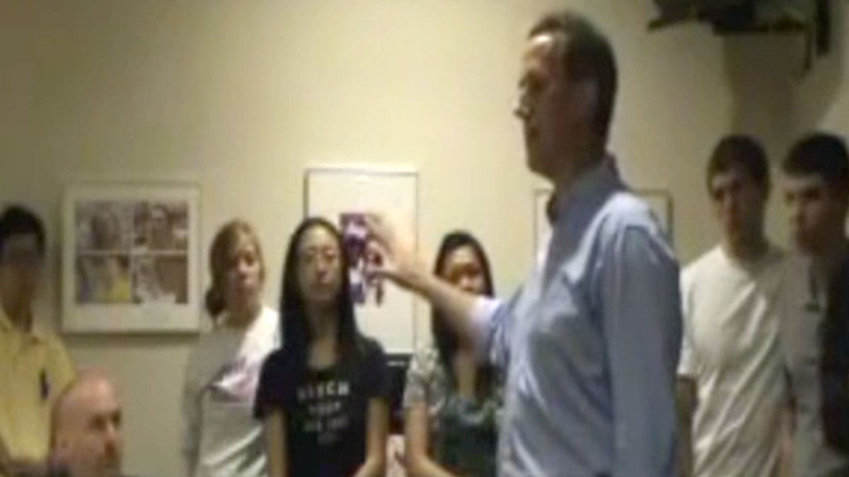 Student Spars with Santorum, Wins