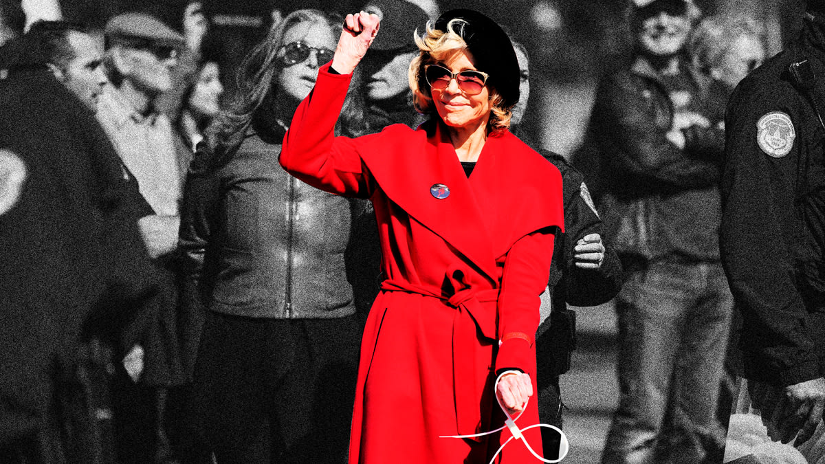 Fonda Know' Who Made Her Iconic Red Protest Coat. I Think I Do.