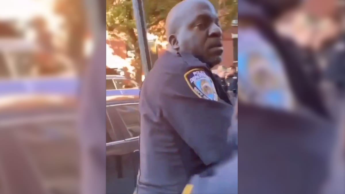 NYPD Cop Clocks Tiny Woman in Horrific Video of Chaotic Arrest photo image
