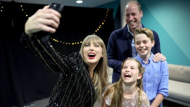 William and the kids with Taylor