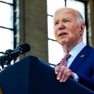 U.S. President Joe Biden speaks during a campaign event at Girard College in Philadelphia, Pennsylvania, U.S., May 29, 2024.