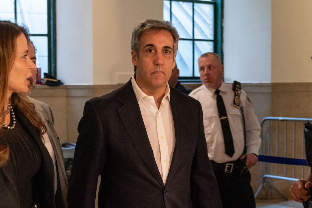 Michael Cohen arrives for the second day of testimony against Trump in his civil fraud trial at New York State Court.