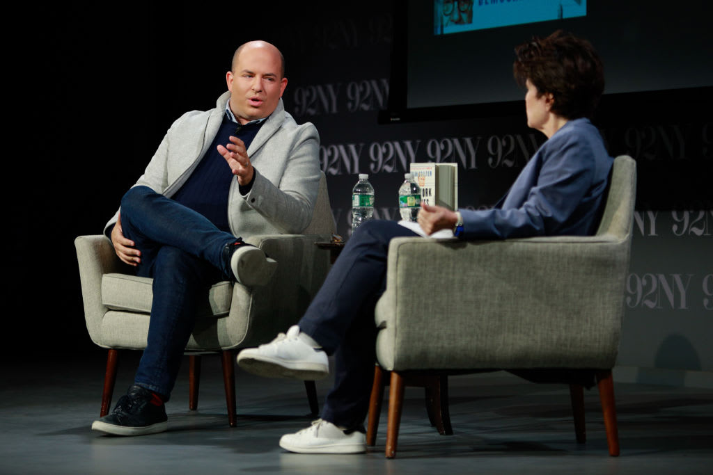 Brian Stelter speaks with podcast host Kara Swisher about his new book “Network of Lies in New York City.