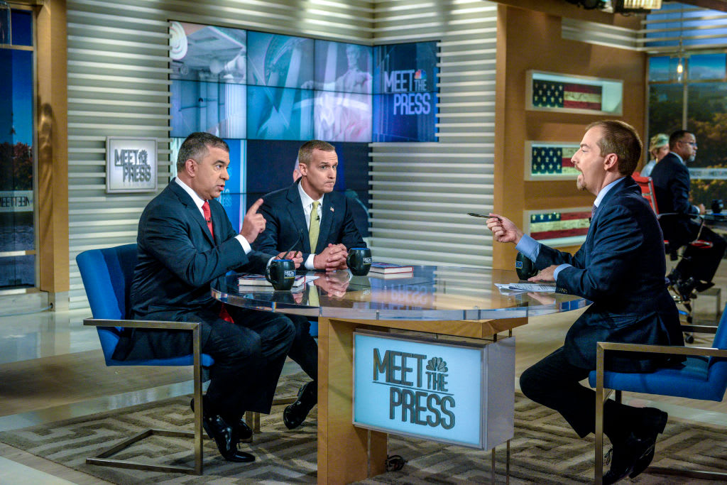 Corey Lewandowski appears on NBC News’ “Meet the Press” in 2017.